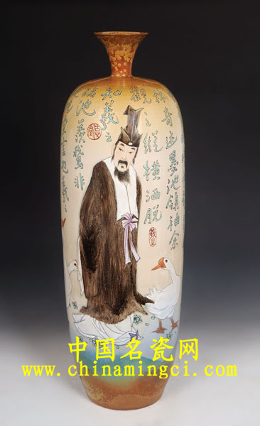 江西省高级工艺美术师 江振声 羲之爱鹅