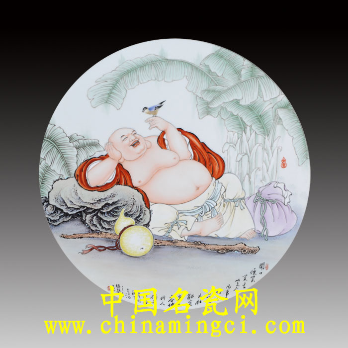 江振声粉彩瓷作开口便笑