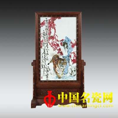 巫山瑶姬高温颜色釉瓷板