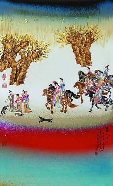 粉彩，当代陶瓷彩绘中的α