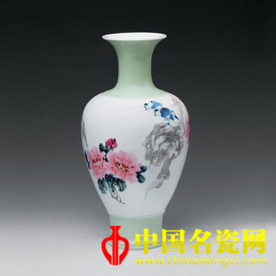 王恩怀 秋韵 釉上彩瓷瓶 