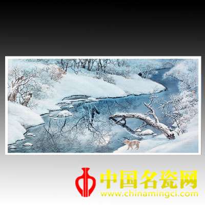 钟莲生 《灵光》图釉上彩瓷板