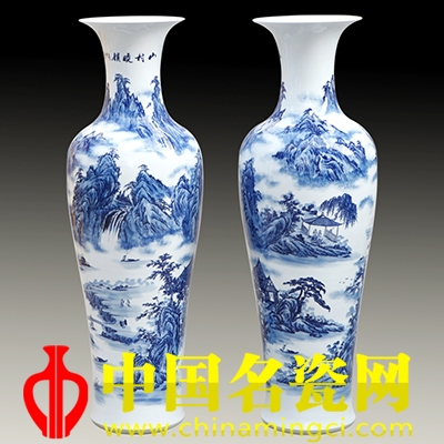 景德镇陶瓷大花瓶家居摆件讲究