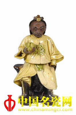 人身猴面瓷像艺术品