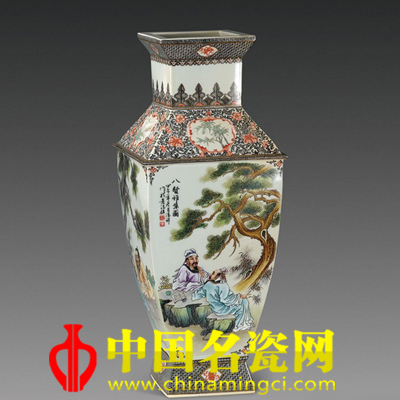 冯祥 仿古四方瓶