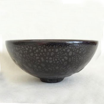 唐代中晚期浑源窑黑釉油滴碗