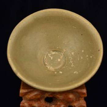 宋代青釉临汝窑小盏