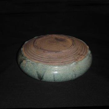 钧台窑天蓝窑变釉卧牛洗