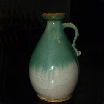 邛崃窑翠绿釉花浇