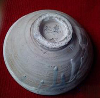元代磁村窑白釉碗