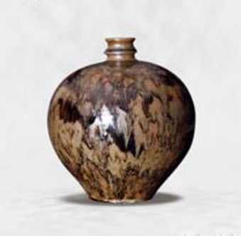 怀仁窑 窑变釉梅瓶